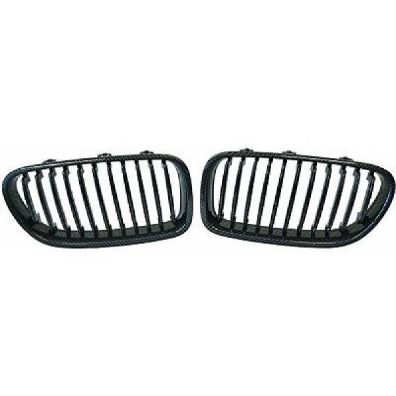 Grille carbon-look fit for BMW 5er F10/F11 Bj. 2010 - 2013