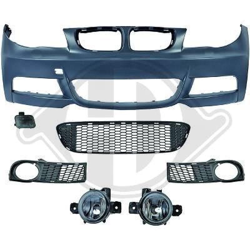 Design front bumper fit for BMW 1er E82 / E88 with PDC / SRA Bj. 07-13