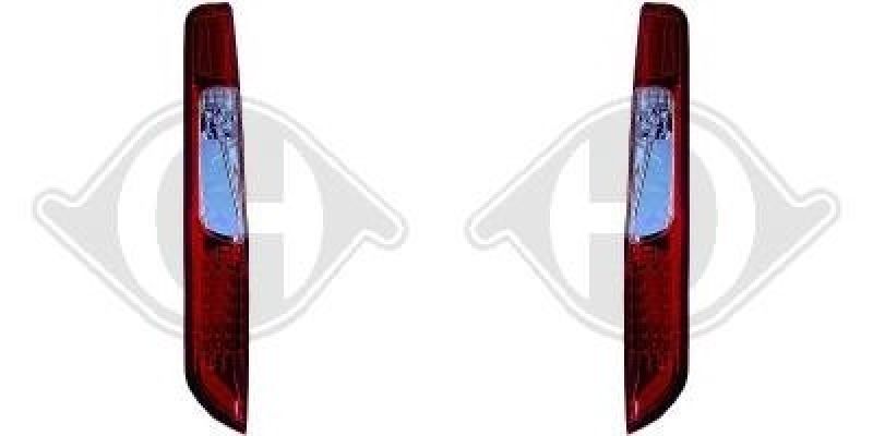LED Taillights clear red/white fit for Ford Focus hatchback Bj. 08-11