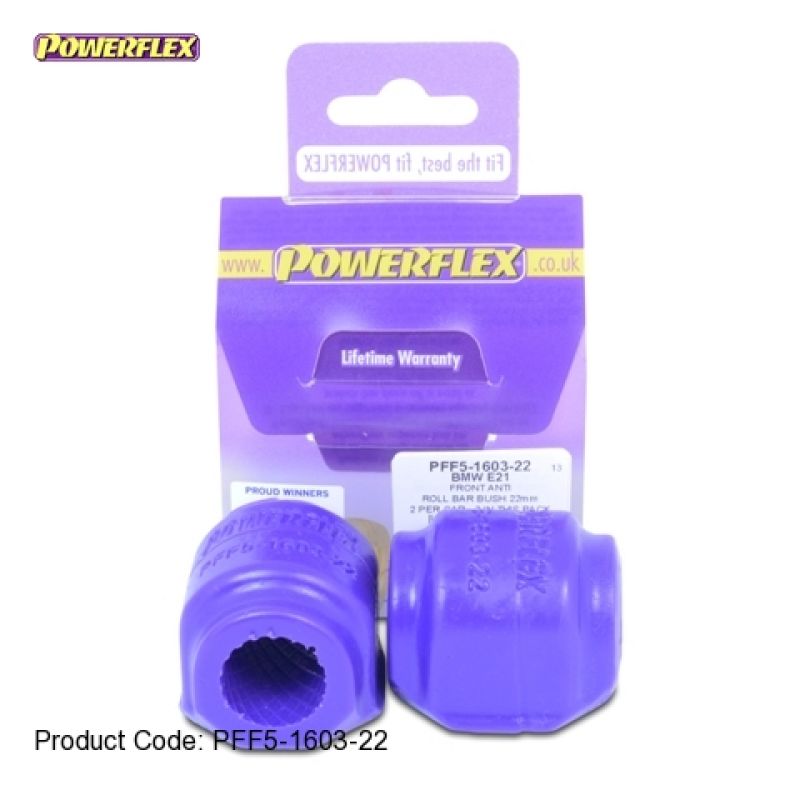 Powerflex Stabilager Stabilisator VA 22mm passend für BMW 3er E21