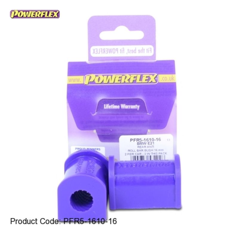 POWERFLEX Stabilisator Gummilager hinten 16mm passend für BMW 3er E21