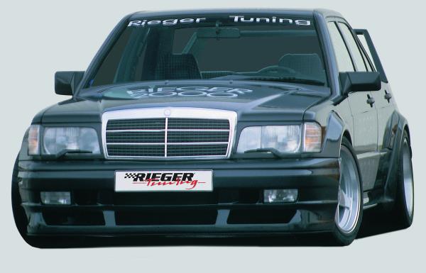 RIEGER front bumper (for serial grill) fit for Mercedes 190 W201 (with recess for fog lights)