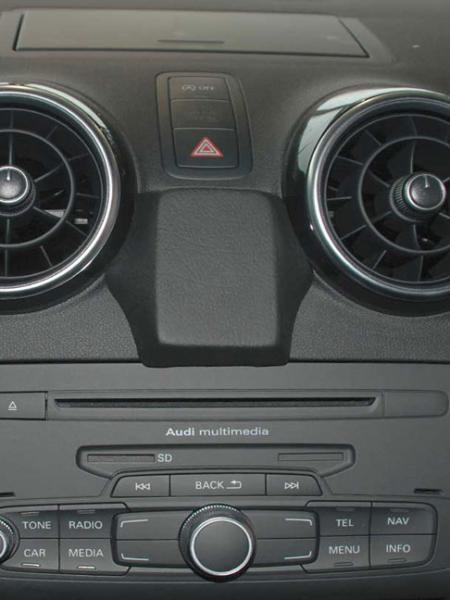KUDA Phone console fit for Audi A1 from 09/2010 real leather black