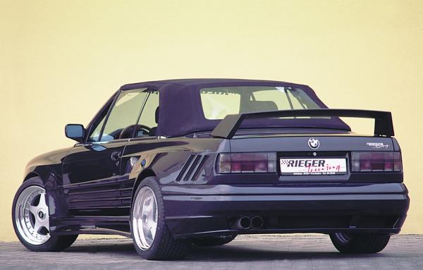 RIEGER Rear Spoiler without 3rd Brakelight fit for BMW 3er E30