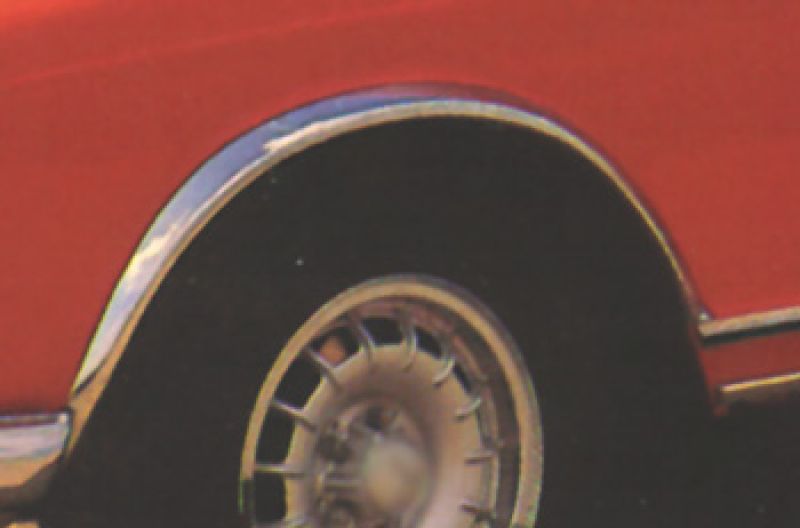 Radlaufchrom 4tlg. Edelstahl Mercedes W111/112