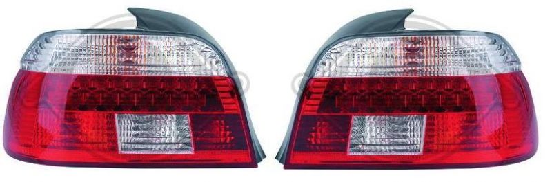 Taillights LED red/white fit for BMW 5er E39 Sedan 1995 - 2000