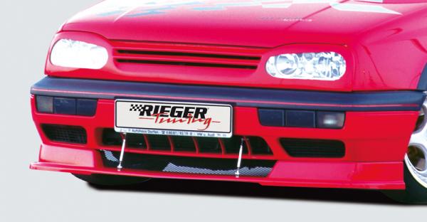 RIEGER Lip spoiler with splitter fit for VW Golf 3, Golf 3 Convertible