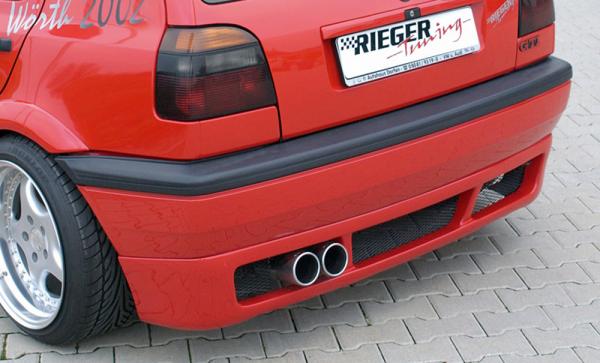 RIEGER Rear apron lip fit for VW Golf 3, Golf 3 Cabrio