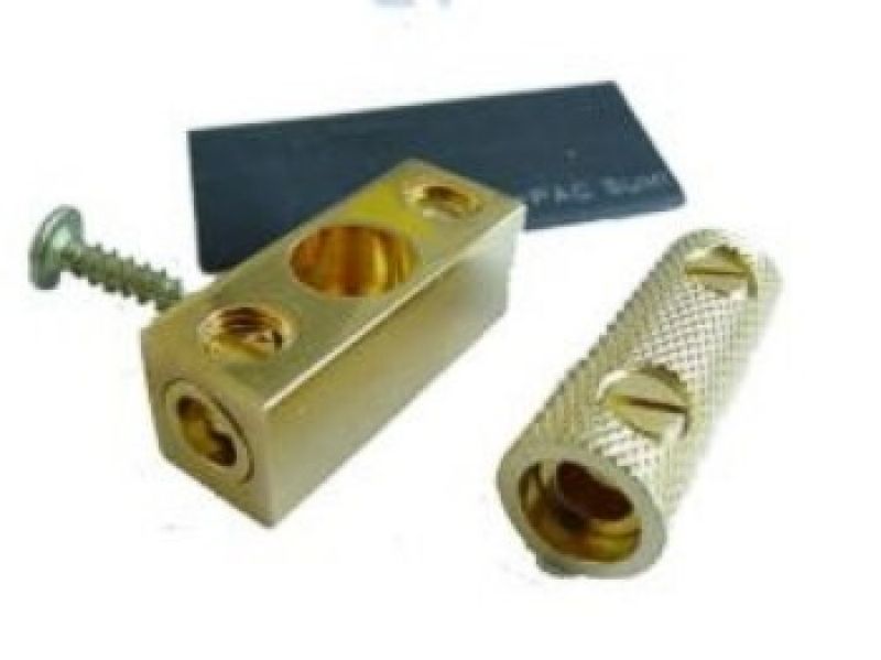 Cable Adapter + Grounding block gold plated