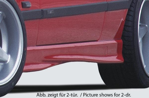 RIEGER Side skirt -left side- fit for BMW 3er E36 Sedan / Touring