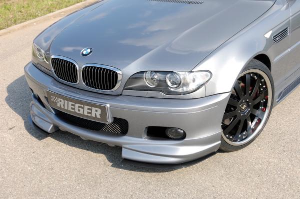 RIEGER front spoiler lip for M2 sportpaket-frontbumper fit for BMW 3er E46 Sedan / Touring / Coupé / Convertible