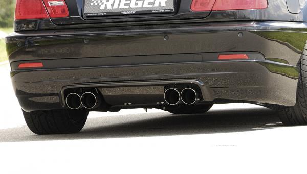 RIEGER rear skirt extension fit for BMW 3er E46 Coupé / Convertible after Facelift