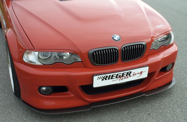 RIEGER splitter for frontbumpers 50127/128/217/50403 fit for BMW 3er E46 Sedan/ Touring / Coupé / Convertible