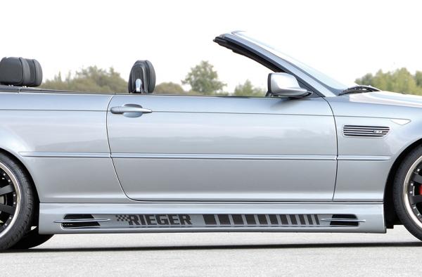 RIEGER Seitenschweller 185mm RECHTS passend für BMW 3er E46 Limousine / Compact / Coupe / Cabrio