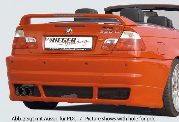 RIEGER Heckschürze 50232 passend für BMW 3er E46 Limousine / Coupé / Cabrio 02.02- (ab Facelift)