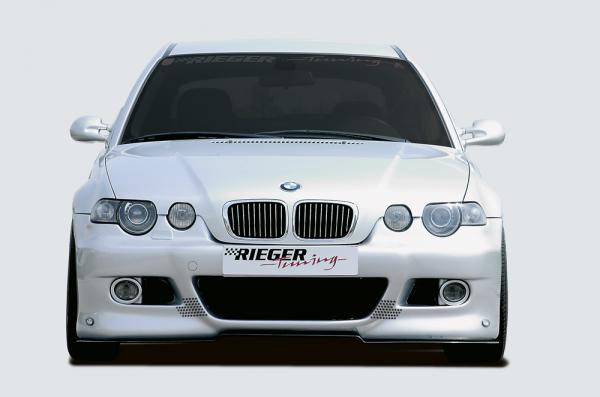 RIEGER Spoilerstoßstange passend für BMW 3er E46 Compact (für Fzg. mit Scheinwerferreinigungsanlage)