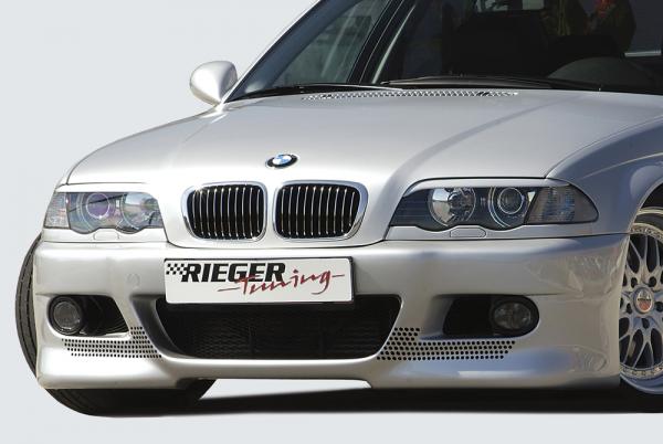 RIEGER Spoiler Bumper fit for BMW 3er E46 Sedan / Touring 02.02-