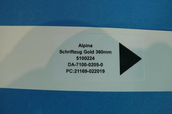 ALPINA Emblem Folie gold 360mm