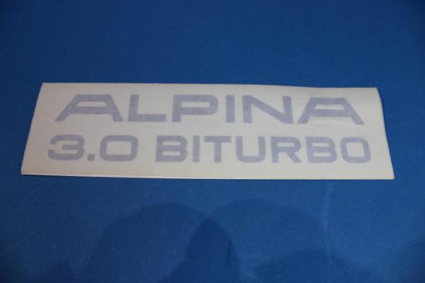 ALPINA Schriftzug Ventildeckel "ALPINA 3,0 BITURBO" schwarz