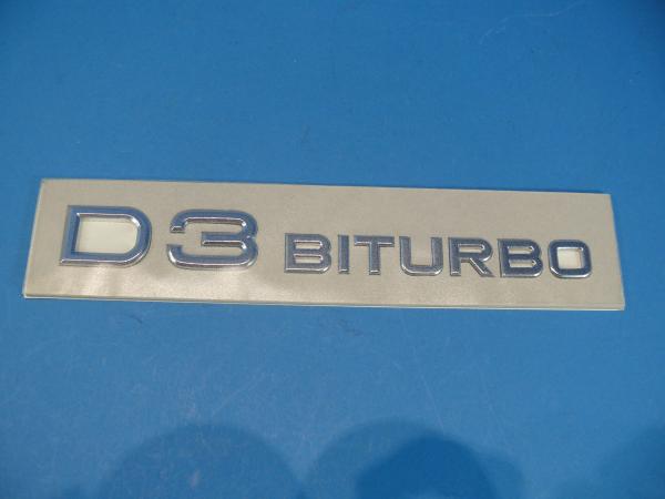 ALPINA Schriftzug hinten "D3 BITURBO" ballig (Limousine)