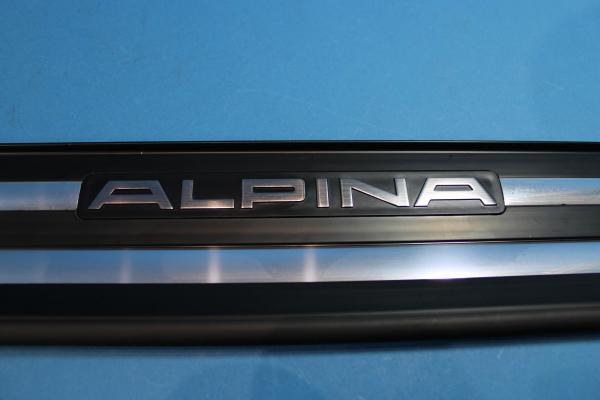 ALPINA Logo Door Sill Strip chrome FRONT LEFT fit for ALPINA B3 / B6 / B8 Sedan / Touring (E36)