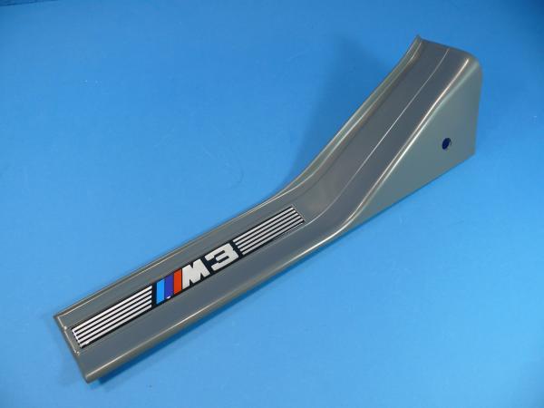 "M3" Logo Door Sill Strip SILVERGREY rear -left- BMW 3er E36 Sedan/Touring