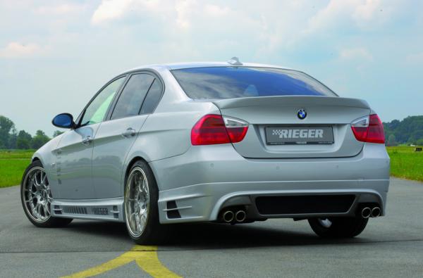 RIEGER Side skirt -left side- fit for BMW 3er E90 Sedan / Touring (with recess and 2 openings)