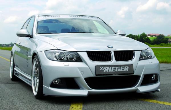 RIEGER Front bumper fit for BMW 3er E90 Sedan / Touring (for cars with headlight washing system)