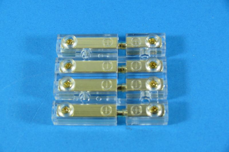 4 banana plugs, 4 Jacks up to 4mm² cable, gold plated