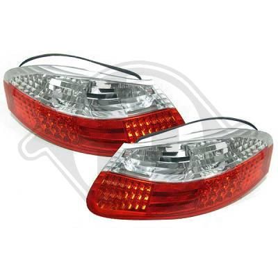 LED Taillights clear red/white fit for Porsche Boxster (986) 09.96 - 12.04