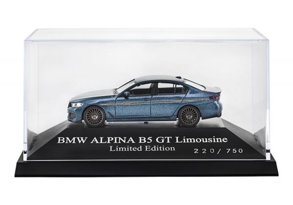 ALPINA Scale Model BMW ALPINA B5 GT Sedan „Arctic Race Blue“ 1:87,  LIMITED EDITION