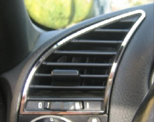 Blenden Lüftungswalzen poliert 3tlg. BMW 3er E36 nicht Compact