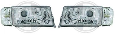 H7/H1/H1 Headlights CHROME with Indicators fit for Mercedes W201