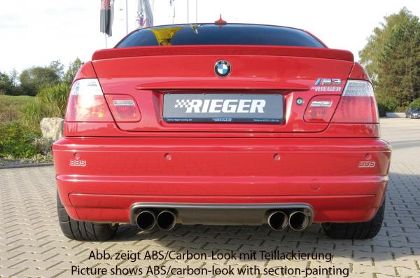 RIEGER rear skirt extension CS-Look (Carbon-Look) fit for BMW 3er E46 M3