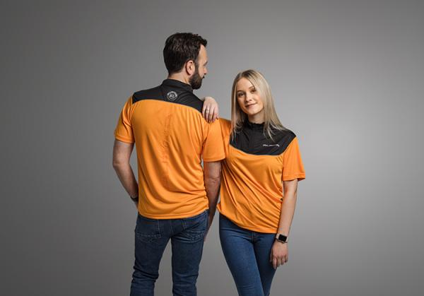 ALPINA Functional Shirt Orange with Zipper, unisex Size XL
