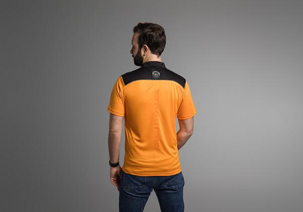 ALPINA Functional Shirt Orange with Zipper, unisex Size S