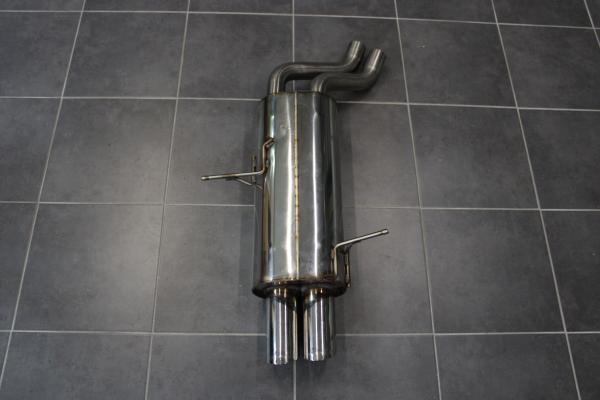 BASTUCK Rear silencer with 2x76mm fit for BMW 3er E46 320i/325i/330i/330d from 06/00