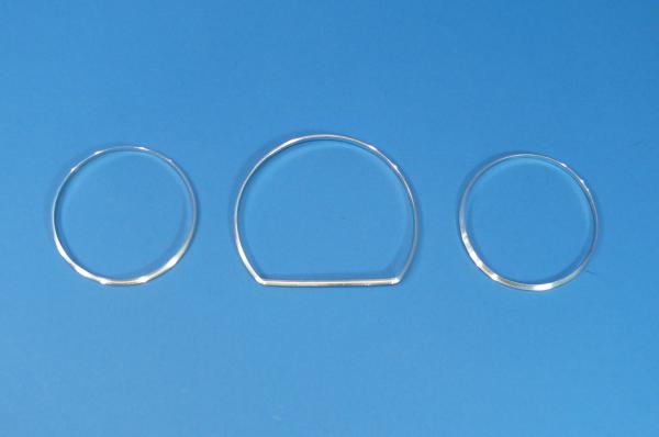 Gauges Chrome Rings (3 pcs) Mercedes W201 all