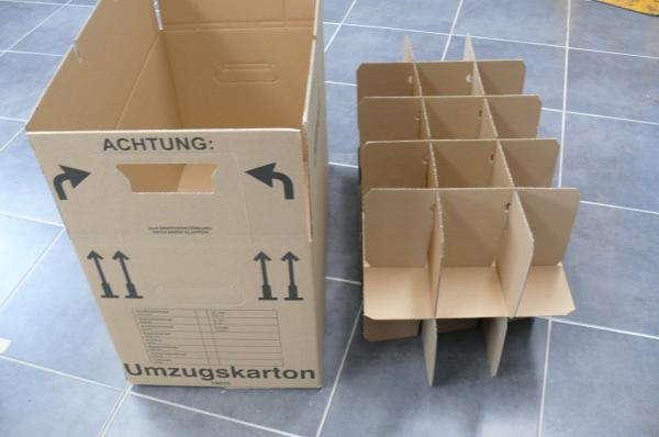 Movebox for Glasses 2-wellig 40kg 600 x 330 x 340 mm