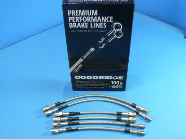 GOODRIDGE Stahlflex Bremsleitungen 6tlg. passend für BMW 5er E28 518 - M535i