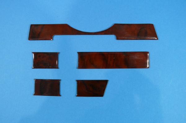 Wood parts from burled wood 7pcs. Mercedes R107/W107