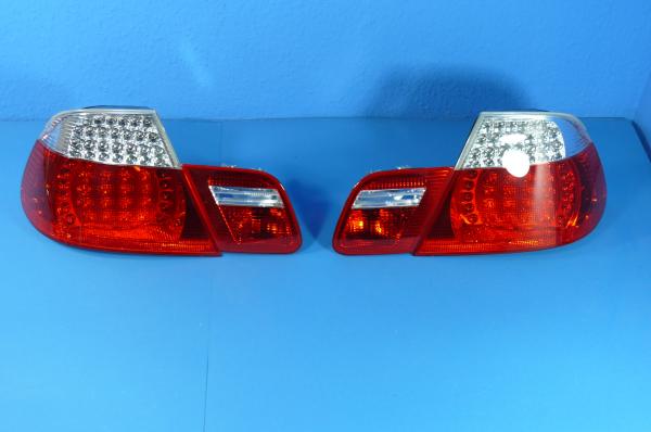 Taillights LED red/white fit for BMW 3er E46 Convertible -02/03