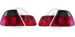LED Taillights red/black 4pcs. fit for BMW 3er E46 Sedan up to 09/01