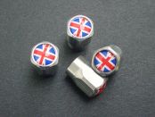 Ventil caps Union Jack 4pcs for Mini