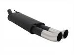 NOVUS Rear silencer with 2 tail pipes 76mm DTM VW Golf 3