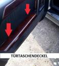 Türtaschenabdeckung 2tlg. Wurzelholz passend für Mercedes W129 bis 8/95 (VOR MOPF)